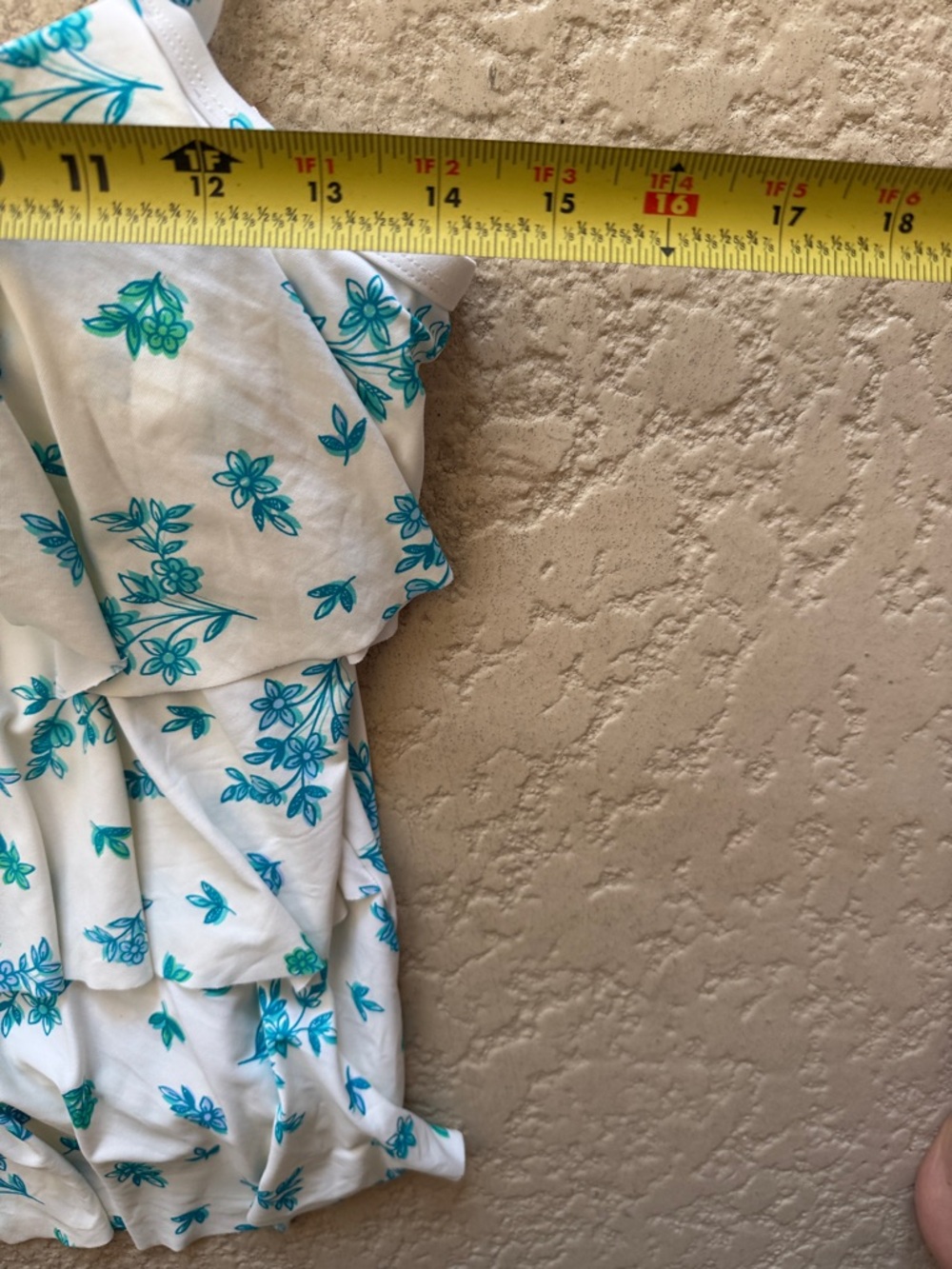 Beach House White Tankini with Teal and Blue Floral Print - Picture 4 of 5